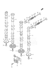 Outboard DF 300A drawing Camshaft