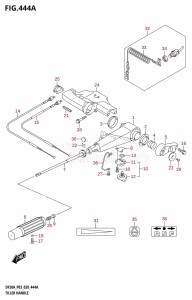 DF20A From 02002F-140001 (E03 P03)  2021 drawing TILLER HANDLE (DF9.9B,DF9.9BTH,DF15A,DF15ATH,DF20A,DF20ATH)