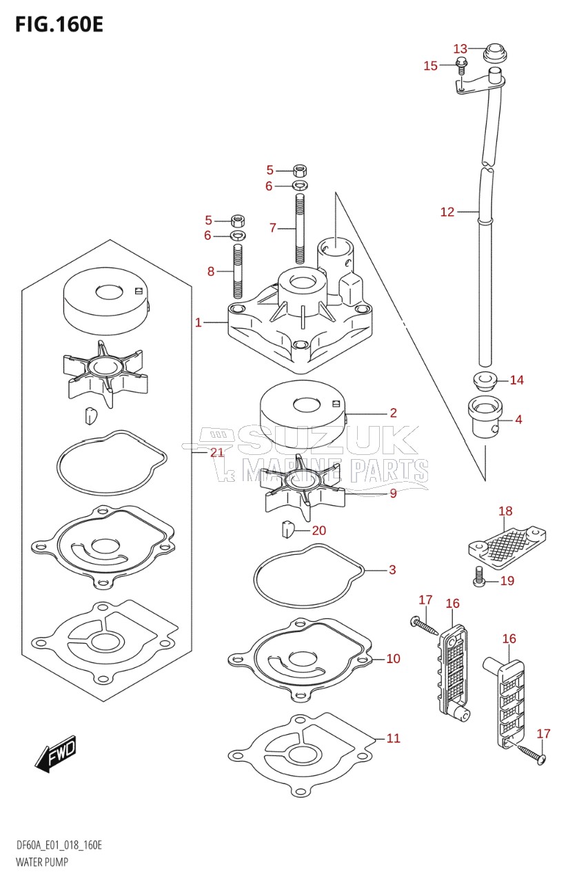 WATER PUMP (DF60A:E40,DF60AQH:E40,DF60ATH:E40)