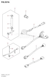 DF150AZ From 15003Z-240001 (E11 E40)  2022 drawing OPT:HARNESS (020,021)