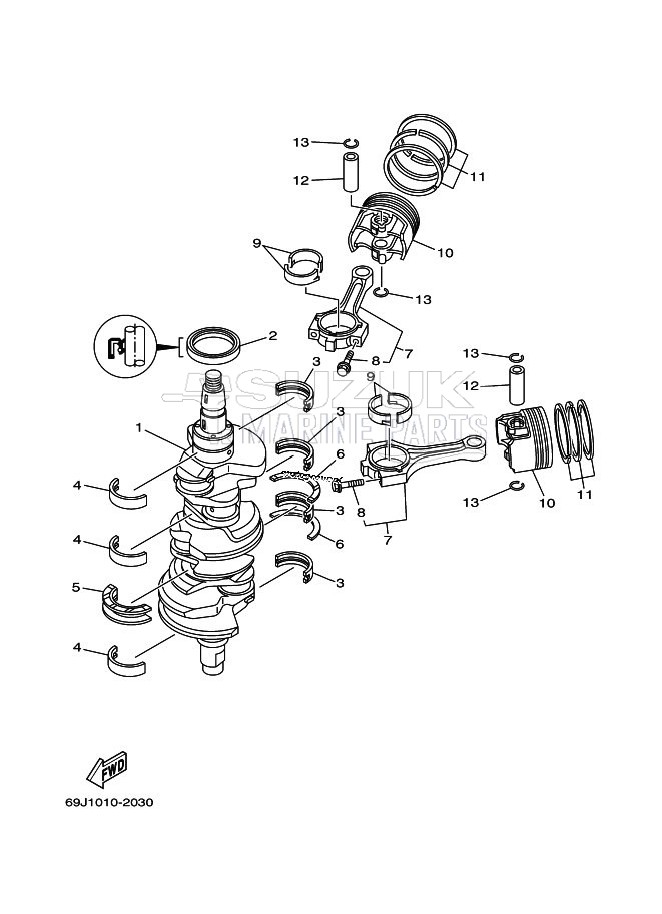 CRANKSHAFT--PISTON