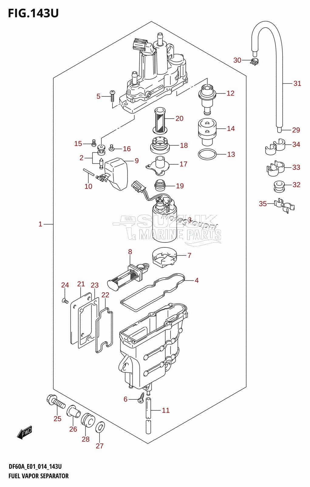 FUEL VAPOR SEPARATOR (DF60AVTH:E40)