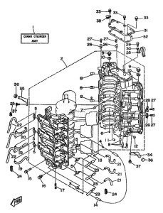 225B drawing CYLINDER--CRANKCASE-1