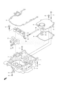 Outboard DF 50A drawing Engine Holder High Thrust