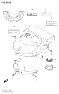 DF175T From 17502F-510001 (E03)  2015 drawing SILENCER /​ RING GEAR COVER (DF150TG:E03)