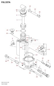 DF50 From 05002F-010001 (E03)  2010 drawing TRIM CYLINDER ((DF40T,DF50T):(X,Y))