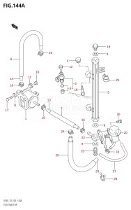 DF60 From 06001F-971001 (E03)  1999 drawing FUEL INJECTOR (W,X)