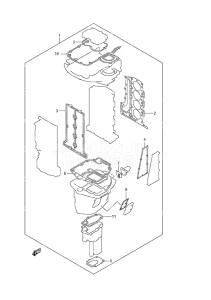 Outboard DF 90A drawing Gasket Set