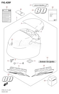 DF80A From 08002F-510001 (E03)  2015 drawing ENGINE COVER (DF80A:E40)