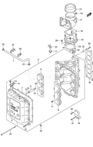 DF 300AP drawing Throttle Body