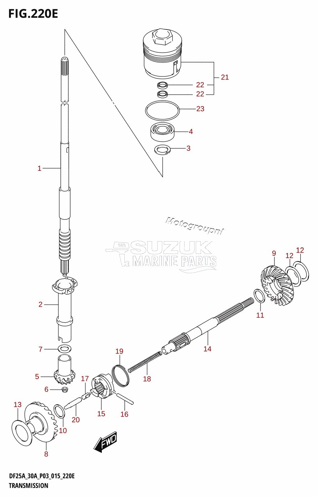 TRANSMISSION (DF25AQ:P03)