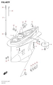 DF150Z From 15002Z-510001 (E03)  2015 drawing GEAR CASE (DF175TG:E03)