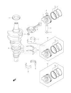 DF30 From 03001F-030001 ()  2000 drawing CRANKSHAFT