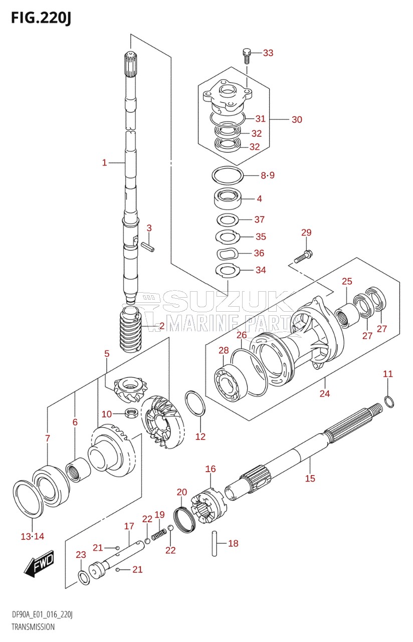 TRANSMISSION (DF90ATH:E01)