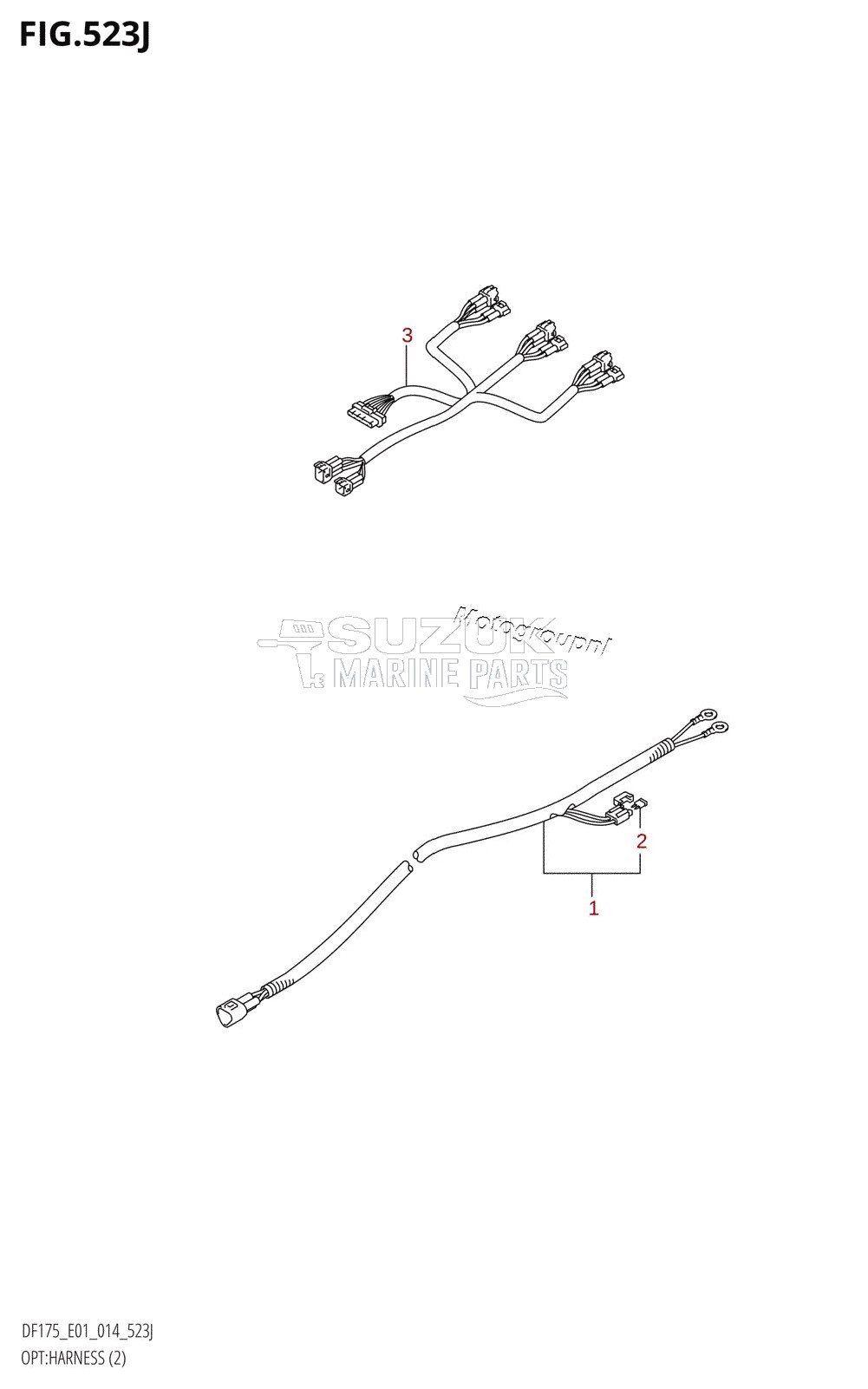 OPT:HARNESS (2) (DF175T:E01)