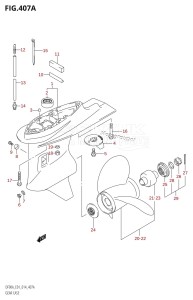 DF80A From 08002F-410001 (E01 E40)  2014 drawing GEAR CASE