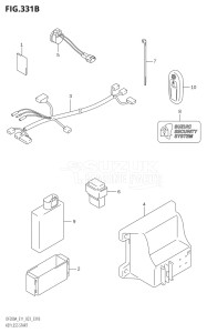 15003F-340001 (2023) 150hp E11 E40-Gen. Export 1-and 2 (DF150AT) DF150A drawing KEY LESS START ((DF200AT,DF175AT,DF150AT):E11:023,DF150AS:E03:023)