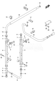 Outboard DF 225 drawing Fuel Injector