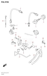 DF175ZG From 17502Z-610001 (E01 E40)  2016 drawing SENSOR (DF175ZG:E40)