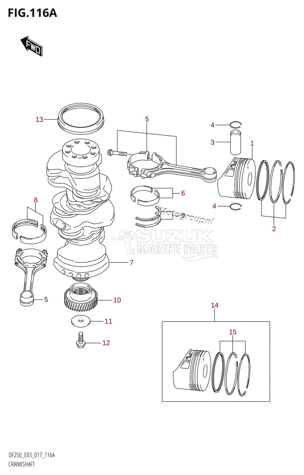 CRANKSHAFT (DF200T:E03)