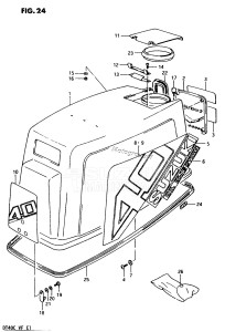 DT40 From 04003-401001 ()  1984 drawing ENGINE COVER