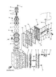 150FETOX drawing CYLINDER--CRANKCASE-2