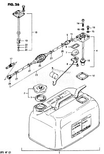 DT5 From 0501-542055 ()  1985 drawing FUEL TANK 2 (E07,E13,E40)