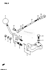 DT55 From 05502-702147 ()  1987 drawing CLUTCH LEVER