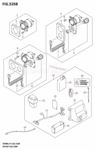 DF250A From 25003P-140001 (E11 E40)  2021 drawing OPT:KEY LESS START (022,023)