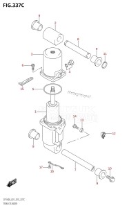 DF140A From 14003F-510001 (E01 E40)  2015 drawing TRIM CYLINDER (DF115AT:E40)