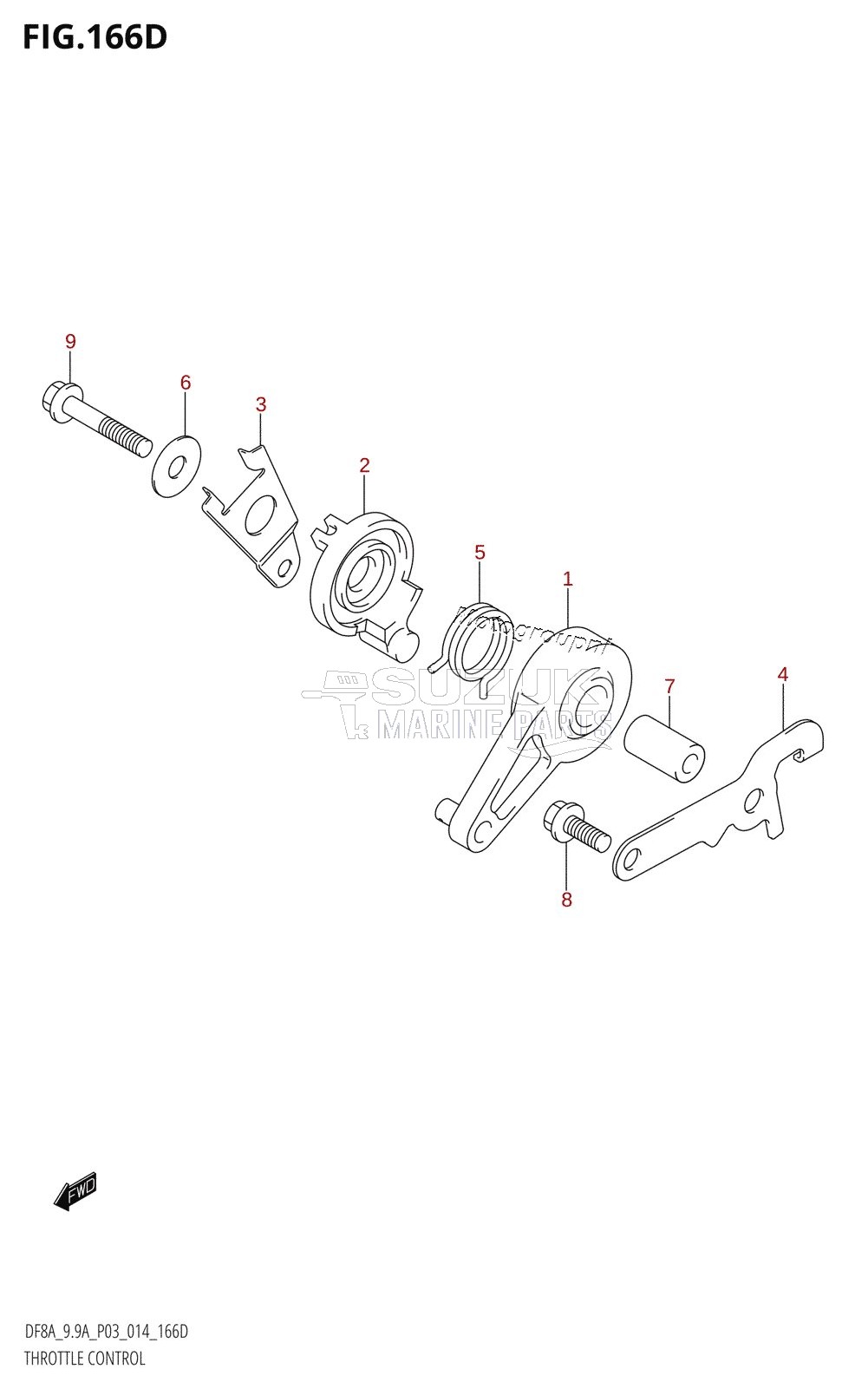 THROTTLE CONTROL (DF9.9AR:P03)