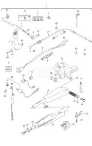 DF 9.9 drawing Tiller Handle