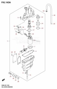 DF40A From 04003F-110001 (E01)  2011 drawing FUEL VAPOR SEPARATOR