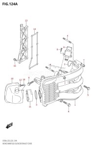 DF40A From 04003F-040001 (E03)  2020 drawing INTAKE MANIFOLD /​ SILENCER /​ EXHAUST COVER (DF40A)