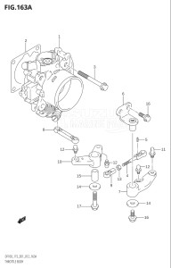 11502Z-210001 (2012) 115hp E01 E40-Gen. Export 1 - Costa Rica (DF115Z) DF115Z drawing THROTTLE BODY