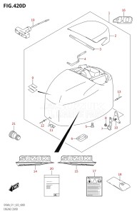 04004F-340001 (2023) 40hp E34-Italy (DF40AST) DF40A drawing ENGINE COVER ((DF40AQH,DF40ATH):E01:(021,022,023))