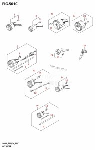 DF40AQH From 04003F-440001 (E01 - E11 - E34)  2024 drawing OPT:METER (DF40A,DF40AST,DF50A,DF50AVT,DF60A,DF60AVT,DF40ASVT)