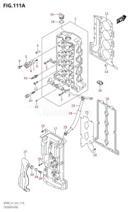 DF70A From 07003F-240001 (E11 E40)  2022 drawing CYLINDER HEAD ((DF70A,DF70ATH,DF80A,DF90A,DF90ATH):020)