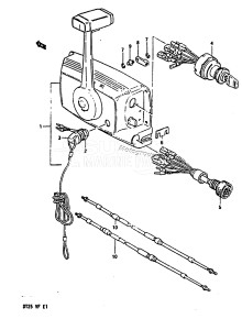 DT25 From 02503-405316-407354 ()  1984 drawing OPTIONAL : REMOTE CONTROL (1)