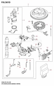 DF20A From 02002F-610001 (P01)  2016 drawing OPT:STARTING MOTOR (MANUAL STARTER) (DF20A:P40:M-STARTER)