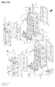 DF225T From 22503F-410001 (E01 E40)  2014 drawing CYLINDER HEAD (DF225T:E40)