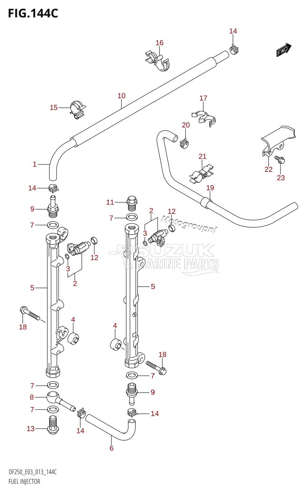 FUEL INJECTOR (DF225T:E03)