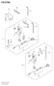 DF50 From 05001F-510001 (E01 E40)  2005 drawing OPT:TRIM SENDER