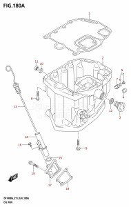 DF115BG From 11505F-440001 (E11 - E40)  2024 drawing OIL PAN