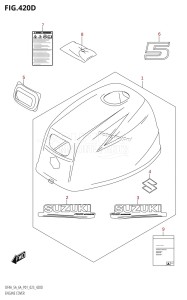 DF6A From 00603F-340001 (P01)  2023 drawing ENGINE COVER (DF5A:020)