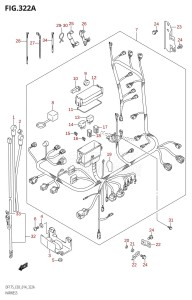 DF150Z From 15002Z-410001 (E03)  2014 drawing HARNESS (DF150T:E03)