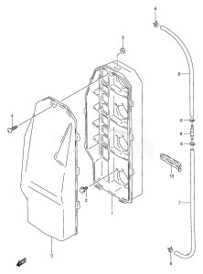 DT115 From 11502-607706 ()  1986 drawing SILENCER CASE (PLASTIC) (*)