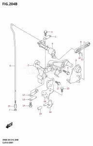 DF50A From 05003F-210001 (E01)  2012 drawing CLUTCH SHAFT (DF40AQH:E01)