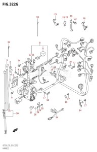 DF250 From 25003F-310001 (E03)  2013 drawing HARNESS (DF250ST:E03)