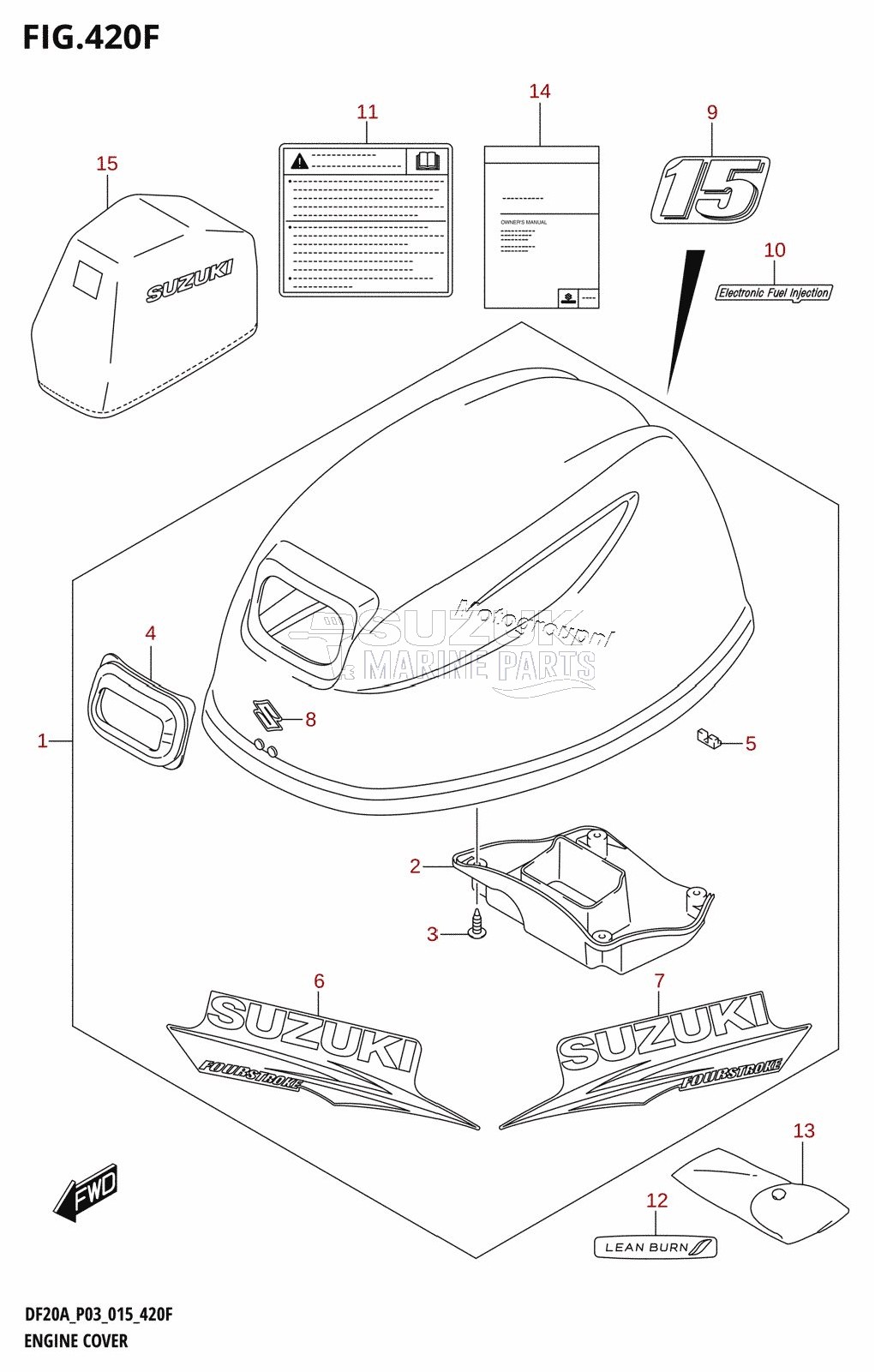 ENGINE COVER (DF15AR:P03)